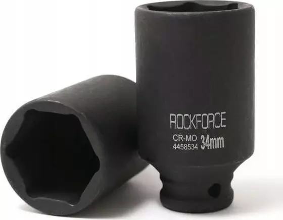 Rockforce Nasadka udarowa głęboka 1/2" 34mm (6-kątna)