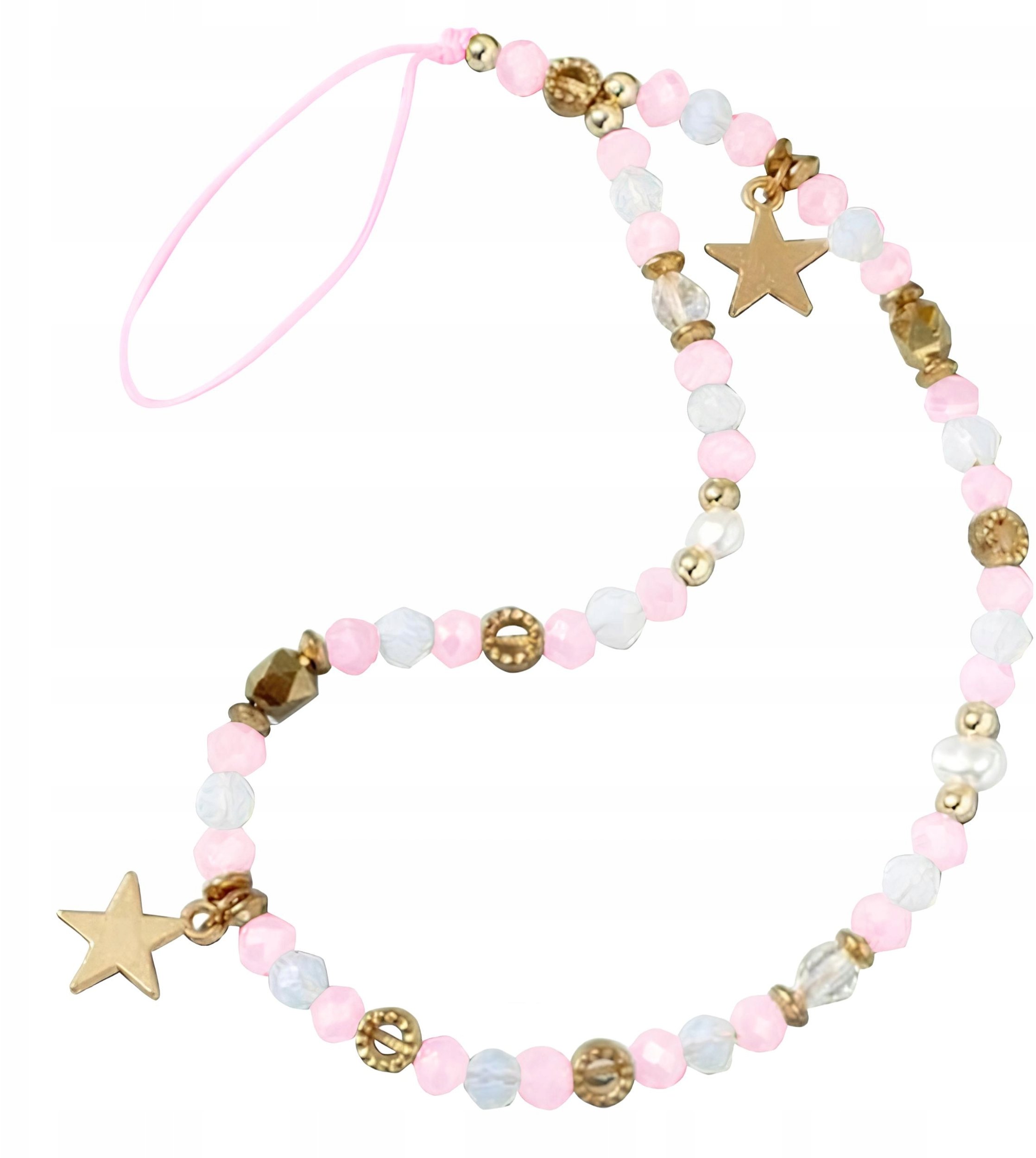 Zawieszka do telefonu koraliki na nadgarstek smycz brelok łańcuszek pasek