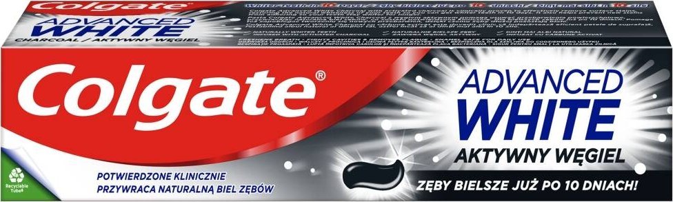 Colgate Colgate, Advanced White Charcoal, Pasta do zębów, 75 ml