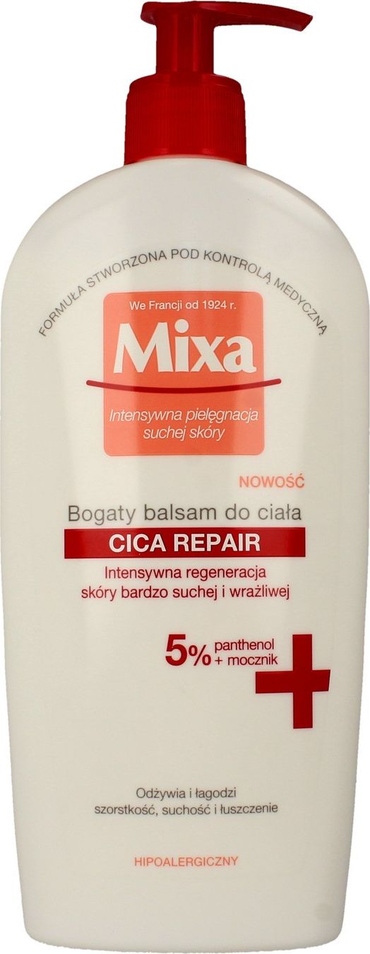 Mixa Bogaty Balsam do ciała Cica Repair - skóra bardzo sucha i wrażliwa 400ml