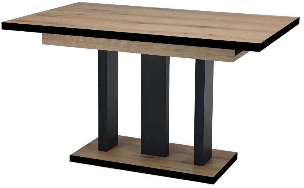 Stół rozkładany APPIA BLACK 130(210)x80 dąb evoke ENDO
