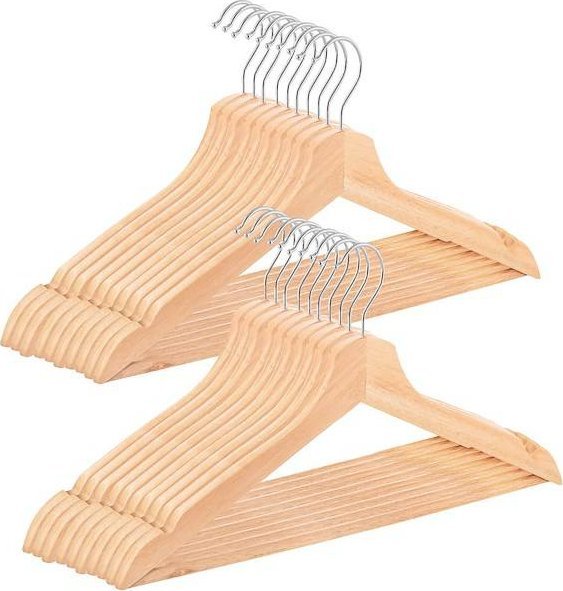 Springos Wieszak drewniany na ubrania 20 szt. UNIWERSALNY