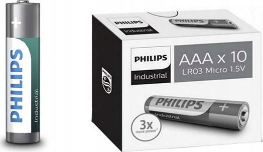 GoGEN BATERIA ALKALICZNA PHILIPS AAA x4 ALKALINE LR03I10C/ 10szt INDUSTRIAL>