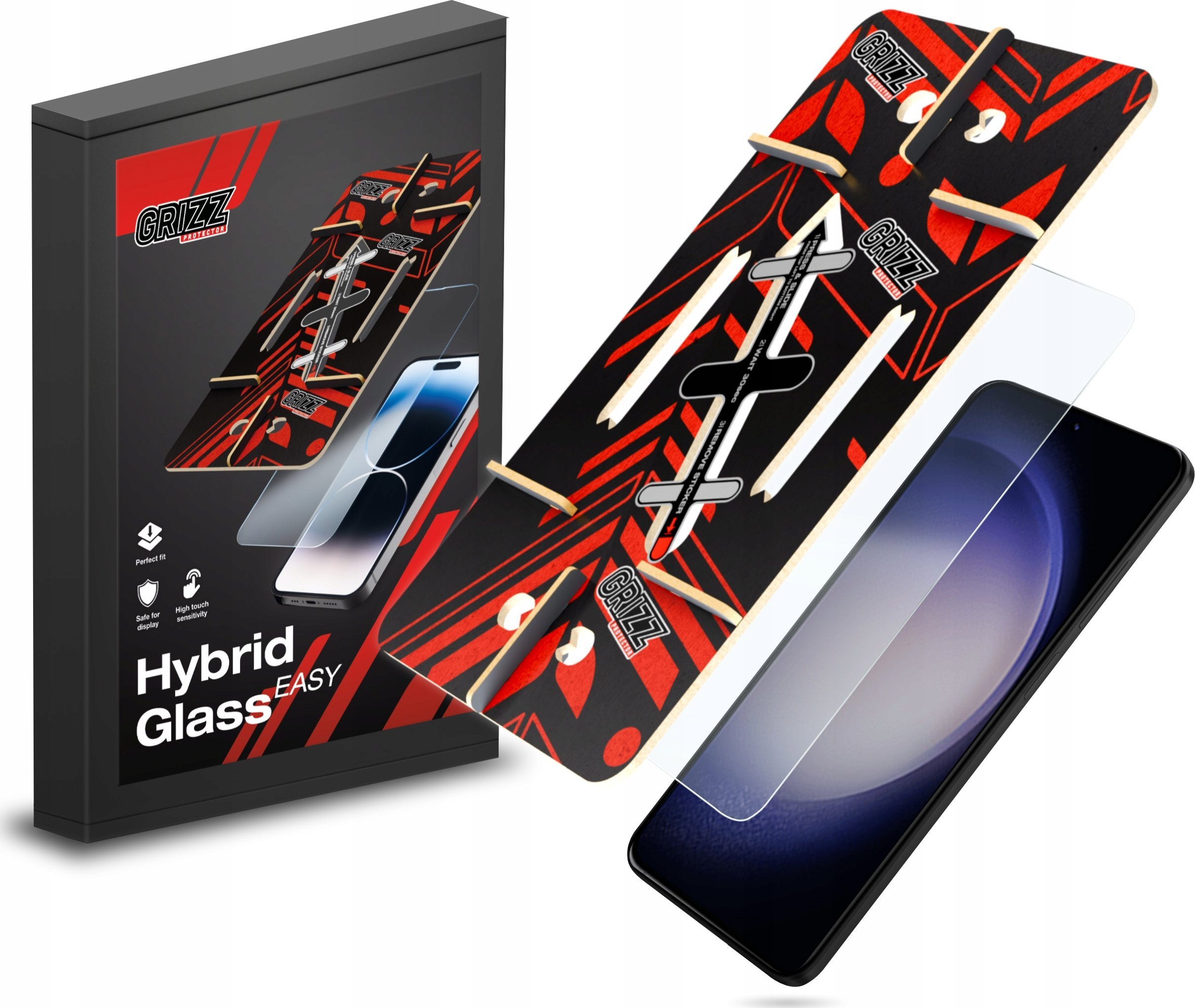 GrizzGlass Szkło hybrydowe HybridGlass Easy do Samsung Galaxy S24