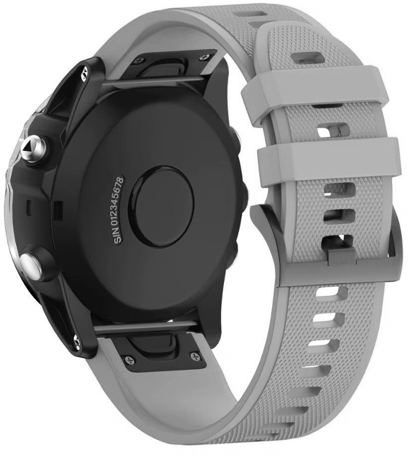 PASEK DO GARMIN FENIX 5 / 6 / 7 / 8 47MM I GARMIN INSTINCT / EPIX 22MM SZARY