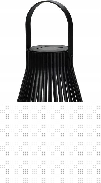 Home Styling Collection Lampion solarny, czarny, 23 cm