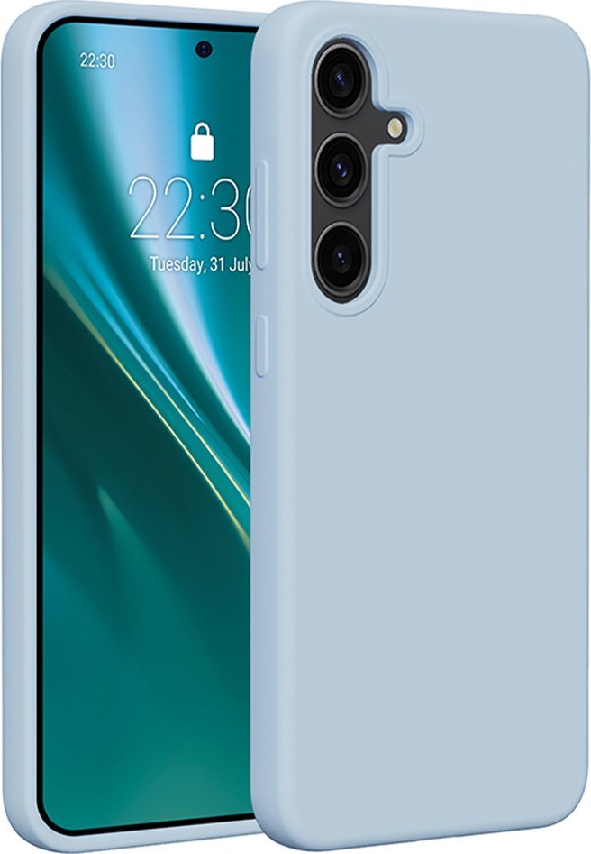 Etteri Nakładka Etteri Silicone Case do Samsung Galaxy S24 Plus jasnoniebieska