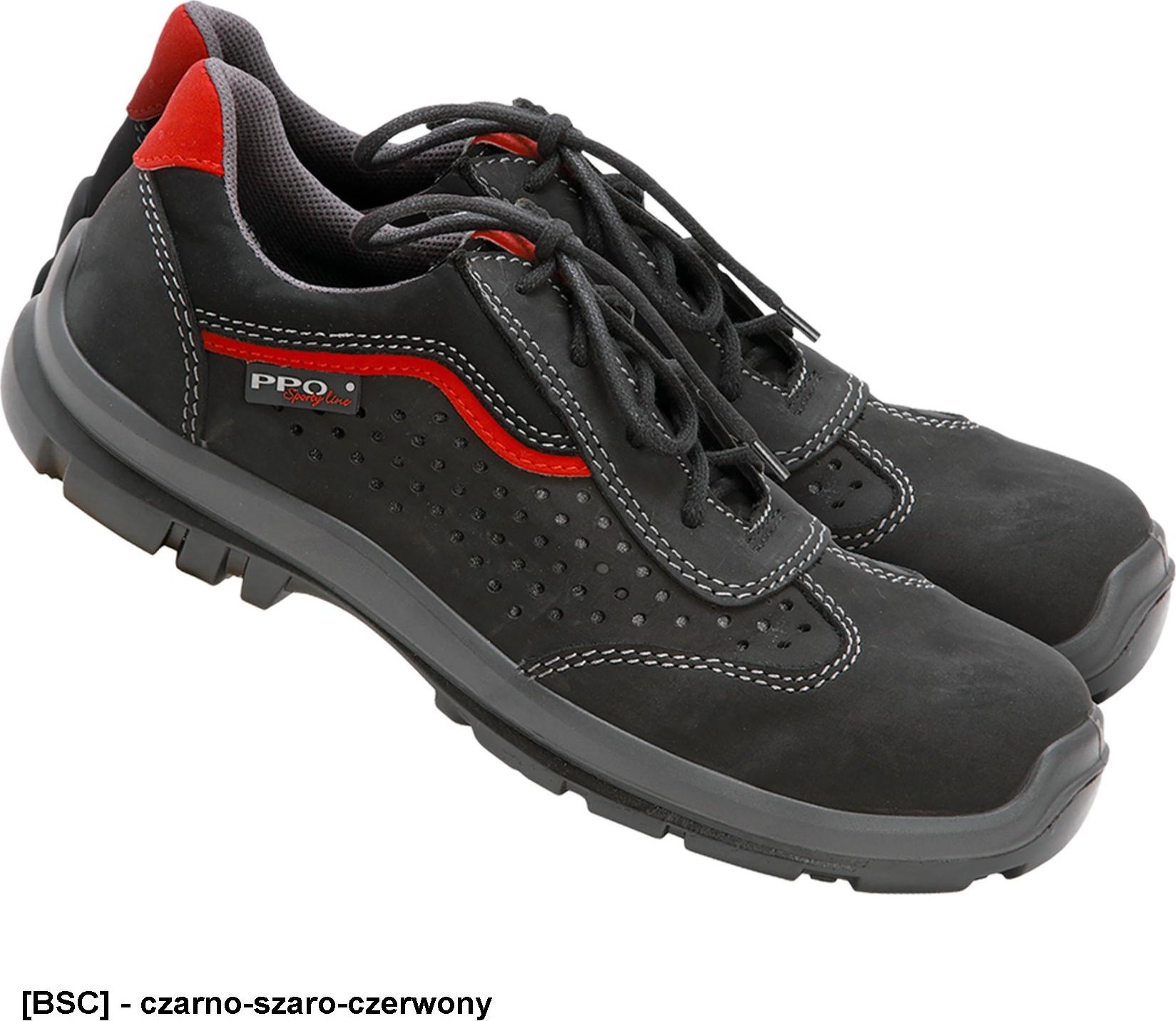 PPO Model 502 BPPOP502 S1 P SRC - półbut nubukowy, antyelektrostatyczny, podnosek, olejoodporne, benzynoodporne 47