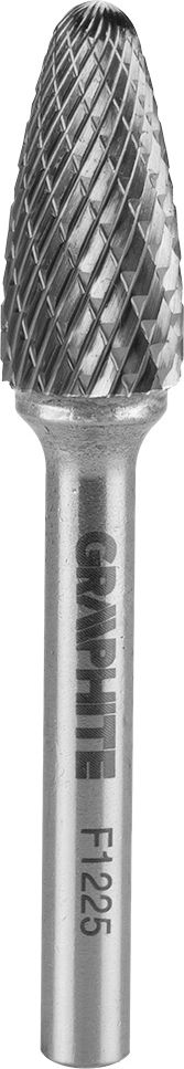 Graphite FREZ DO METALU HM TYP F (OSTROŁUKOWY ZAOKRĄGLONY) 12 X 25 MM TRZPIEŃ 6 X 45 MM 55H372 GRAPHITE