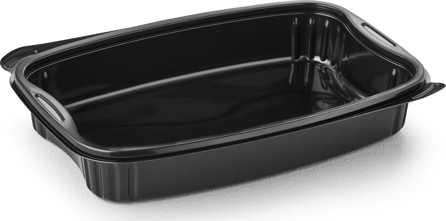 Bakke Bistro 1-rum 980 ml 254x174x42 mm PP Sort,6 ps x 50 stk/krt