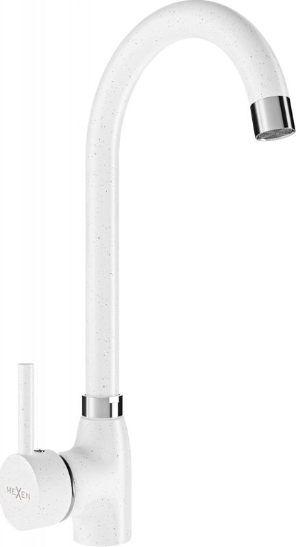 Bateria kuchenna Mexen Telma stojąca biała nakrapiana