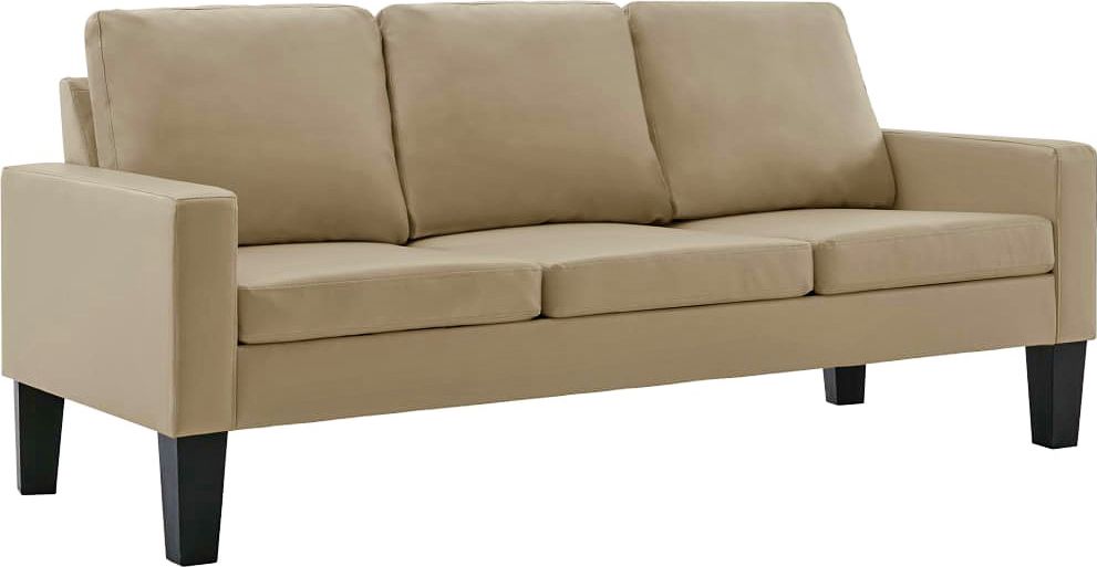 Elior Tapicerowana sofa w kolorze cappuccino - Clorins 3X