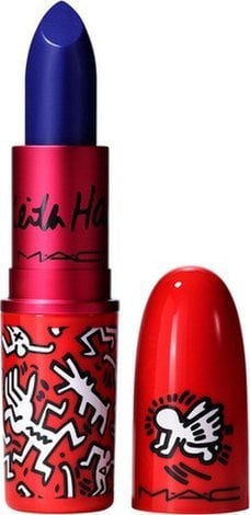 MAC MAC, Viva Glam X Keith Haring, Longwear, Cream Lipstick, Canal Blue, 3 g For Women