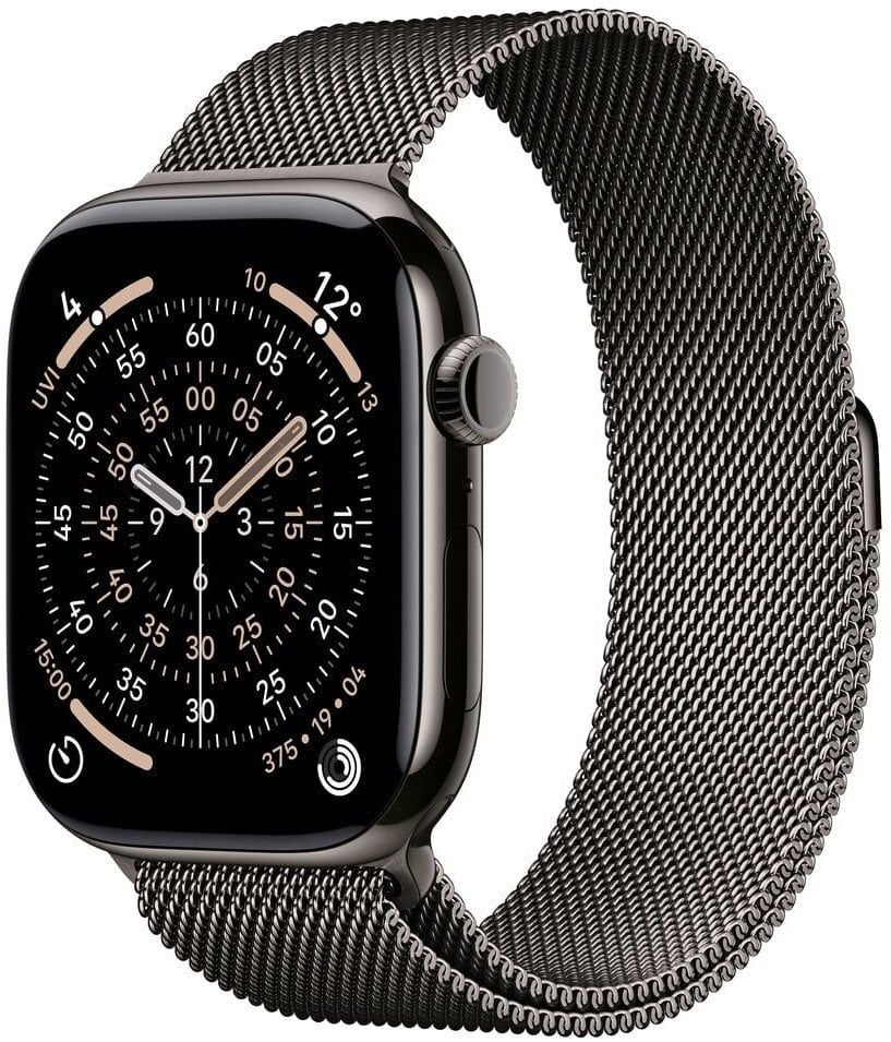 Smartwatch Apple Watch 11 GPS + Cellular 46mm Slate Titanium Milanese Loop S/M Grafitowy (MFD34ZR/A)