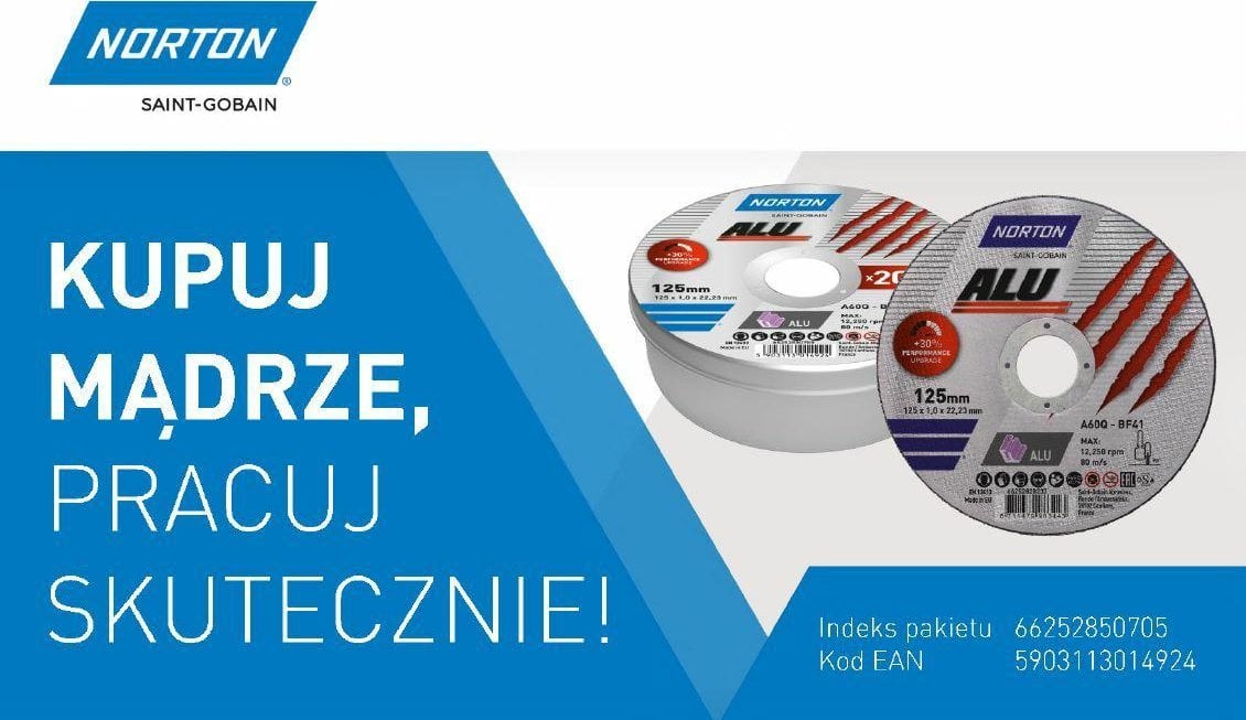 Norton NORTON DISC.ALU 125mm x 1.0mm x 22.23mm /20pcs. CAN