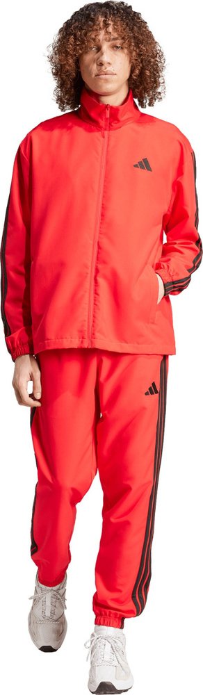 Dres męski adidas Sportswear Basic 3-Stripes Woven czerwony JI8851 XL