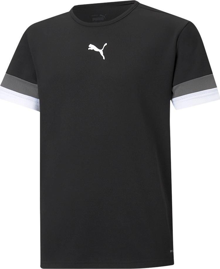 Puma Koszulka dla dzieci Puma teamRISE Jersey Jr czarna 704938 03 : Rozmiar - 152cm