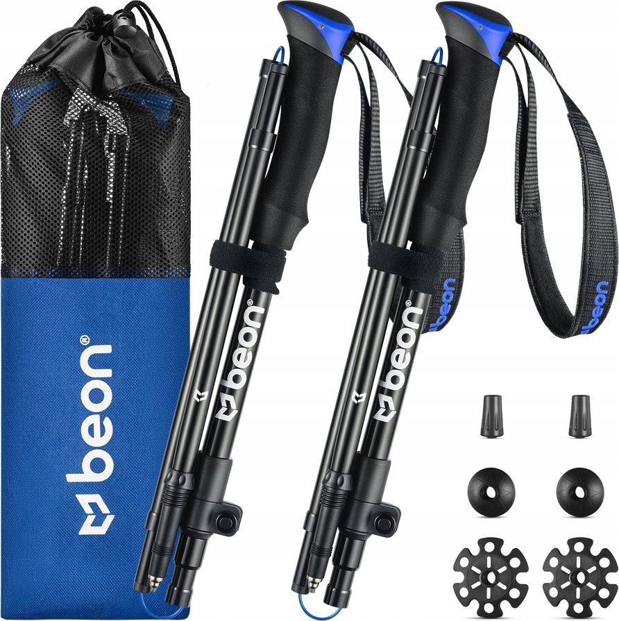Beon Kije trekkingowe Beon Fold Lite Blue