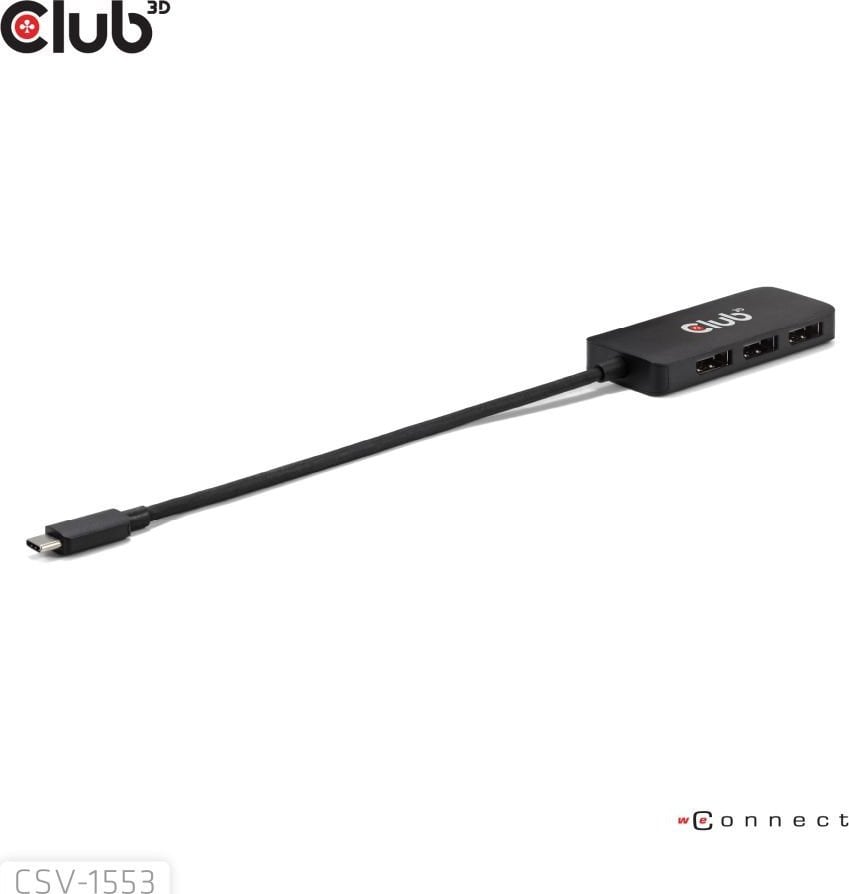 Club 3D Club3D MST-Hub USB 3.2 Typ C > 3x DP 4K60Hz St/Bu retail