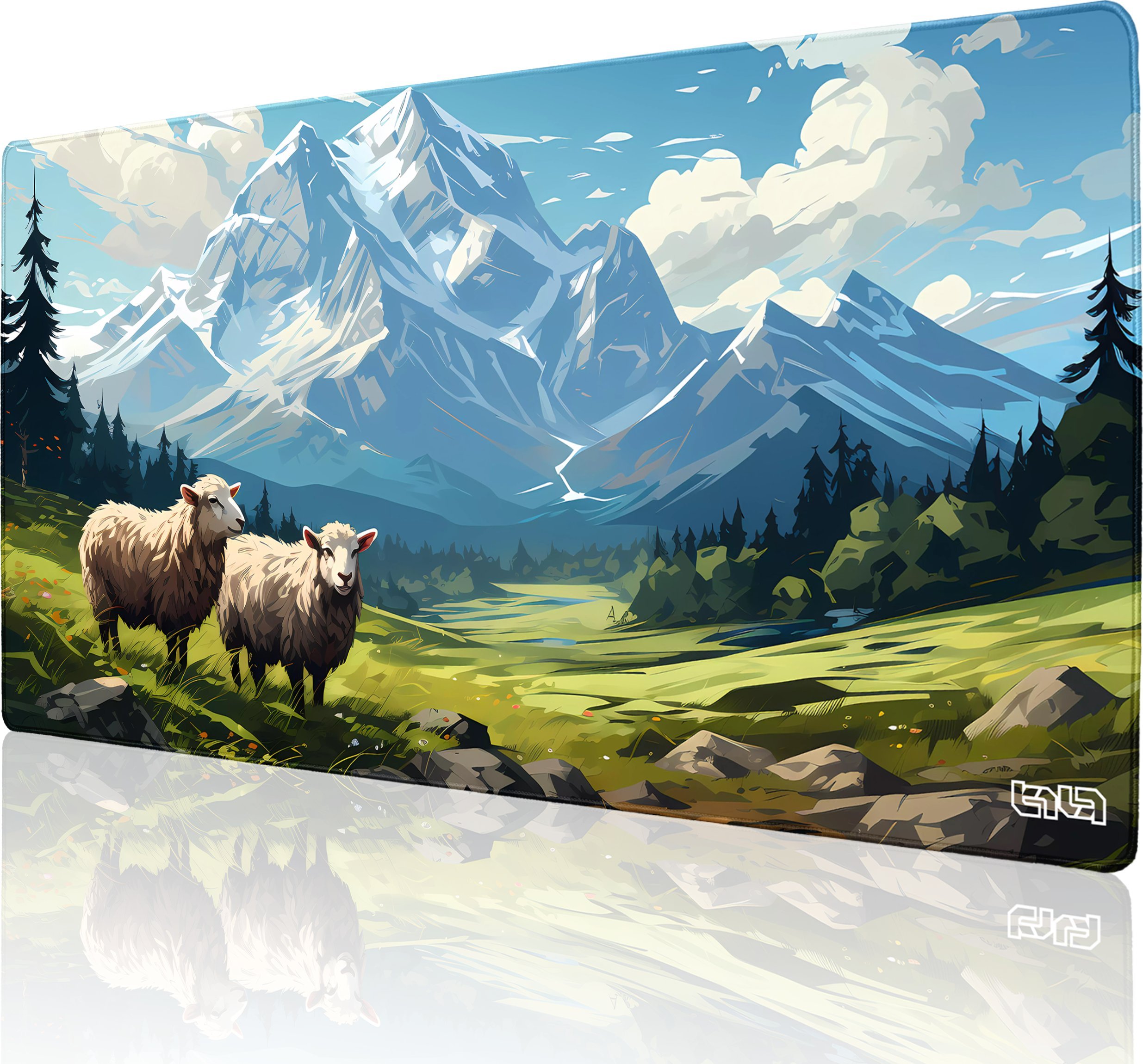 Podkładka Tilt PODKŁADKA POD KLAWIATURĘ Górskie Owce 100x50 TILT XXL Wytrzymała
