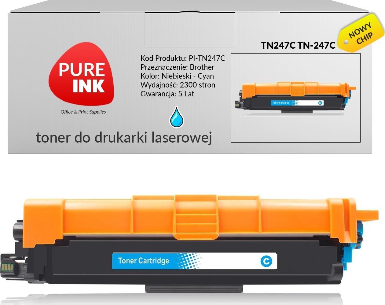 Toner Pureink Cyan Zamiennik TN-247