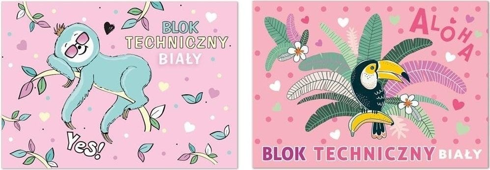 Beniamin Blok techniczny A4/10K biały dziewczynka