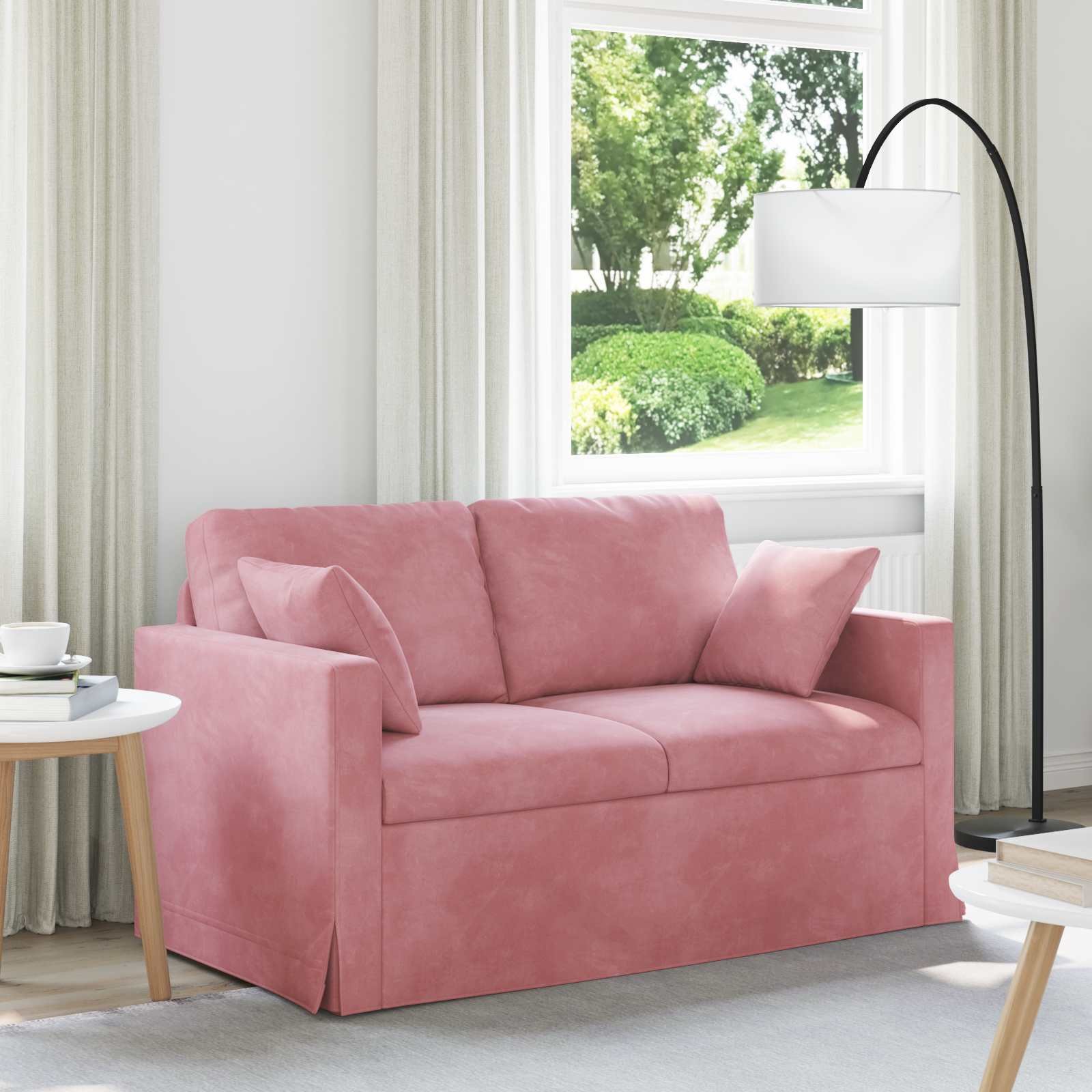 vidaXL Sofa Różowy