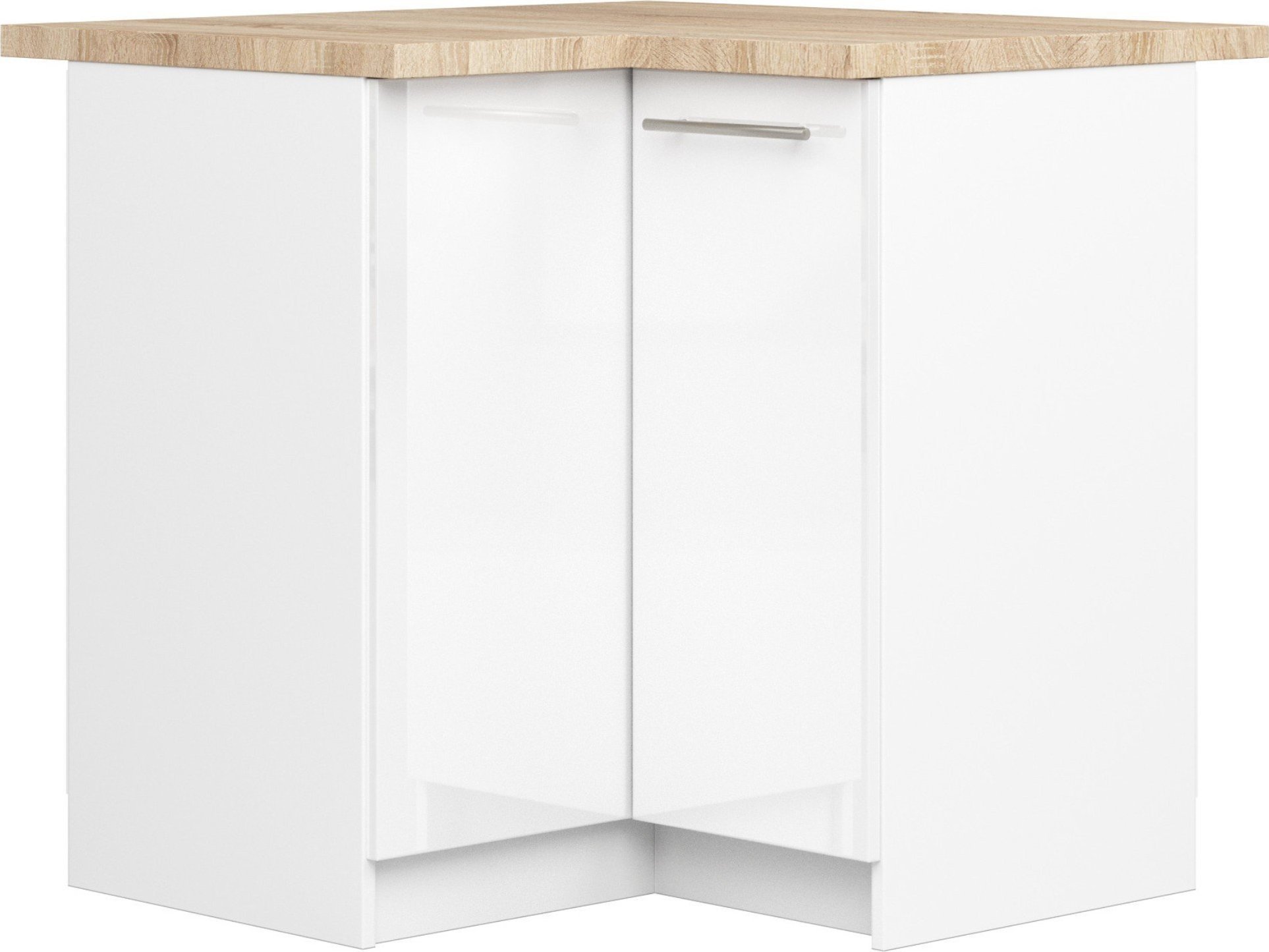 Fabryka Mebli Akord SZAFKA KUCHENNA OLIWIA S 90/90cm + BLAT BIAŁA / BIAŁY POŁYSK