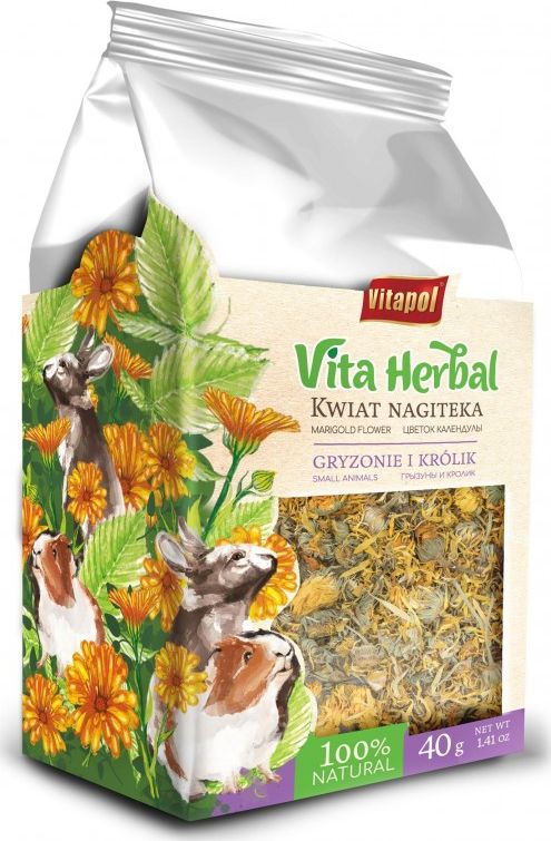 Vitapol Vita Herbal dla gryzoni i królika, kwiat nagietka, 40g