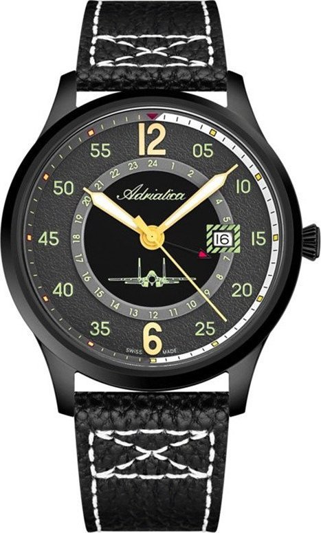 Zegarek Adriatica Zegarek męski Adriatica A8311.B226Q czarny