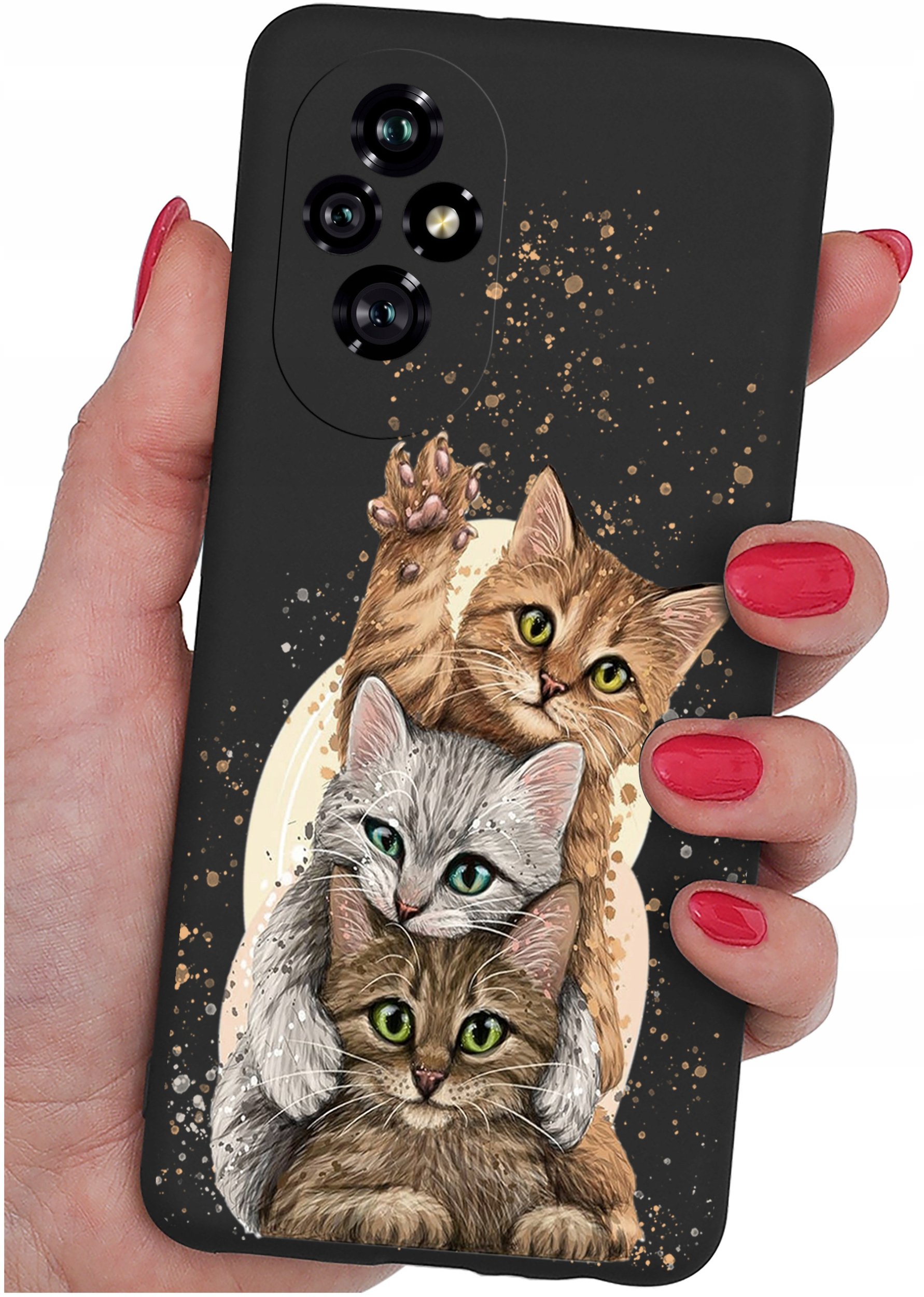 ETUI do Honor 200 5G | WZORY | SILIKONOWE MATT CASE + SZKŁO 9H