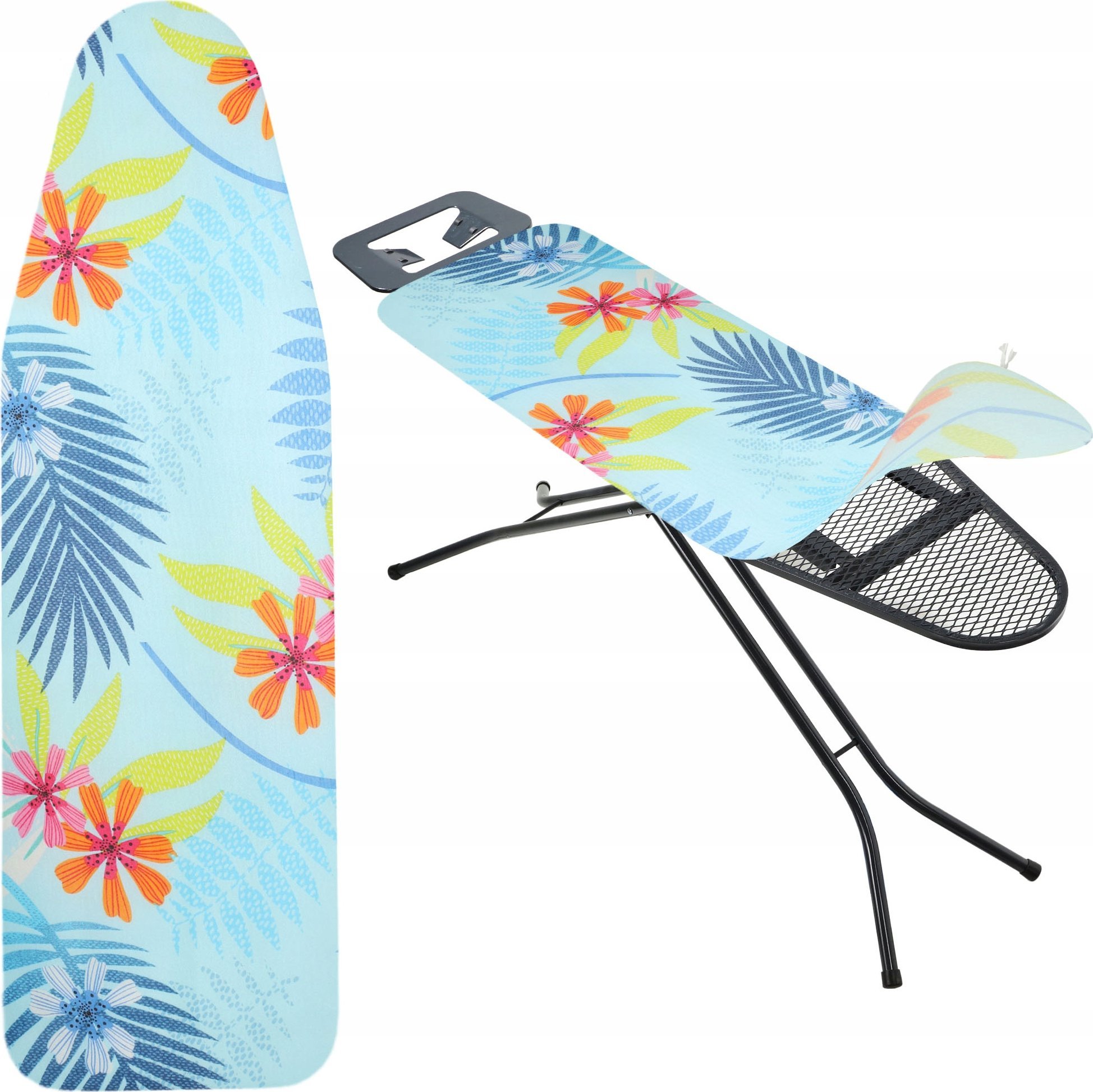 Kadax KADAX Pokrowiec Na Deskę Do Prasowania Naciągany 127x46cm Niebieskie Kwiaty