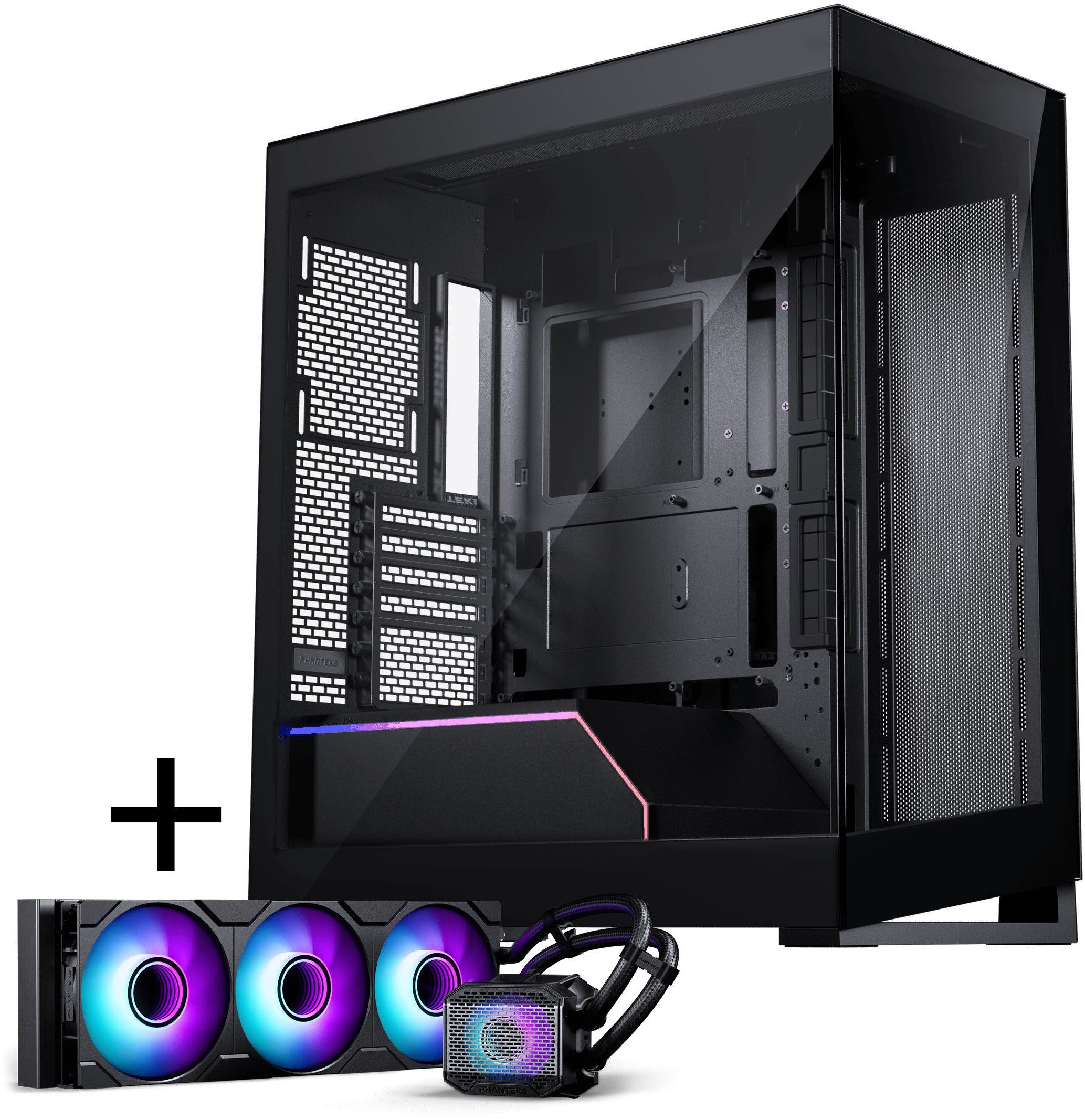 Obudowa Phanteks NV-Serie NV5 MK2 DRGB czarna + Glacier One 360M25 AiO