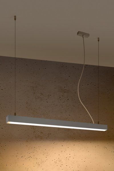 Lampa wisząca Sollux Lampa wisząca PINNE 90 szara 3000K
