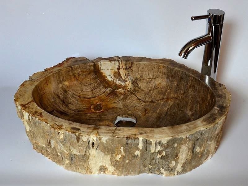 Umywalka INDERA Umywalka z kamienia naturalnego SINK FOSSIL - mała