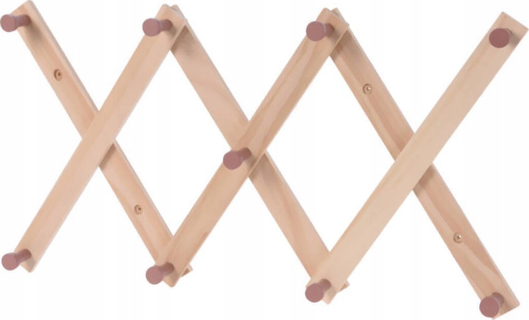 Home Styling Collection Wieszak na ubrania dla dzieci, z drewna sosnowego, 60 cm