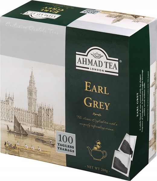 BIG-ACTIVE Ahmad Tea Earl Grey Herbata ekspresowa 100szt