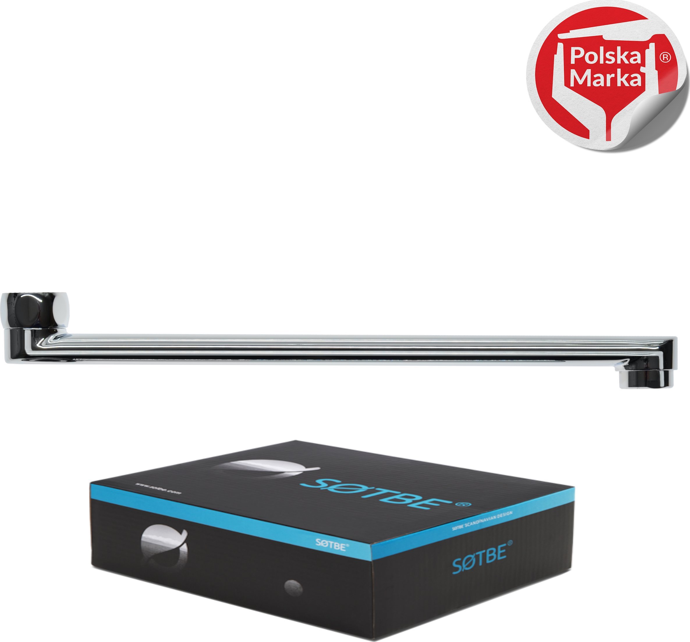 Wylewka Sotbe SOTBE LARK 25 PROSTA wylewka do baterii ściennej