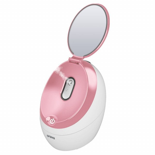 Orava FI-300 obličejová sauna, 280 W, uvolňuje nosní a čelové dutiny, uvolňuje svaly a zmírňuje bolest, bílá / růžová