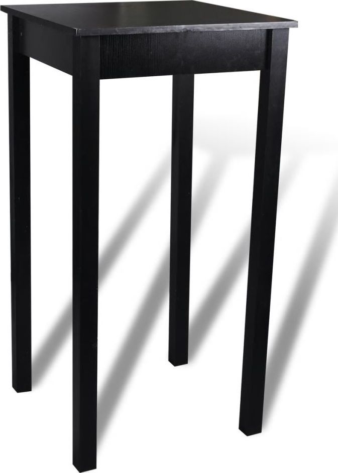 Elior Nowoczesny, czarny stolik barowy Karson 2X