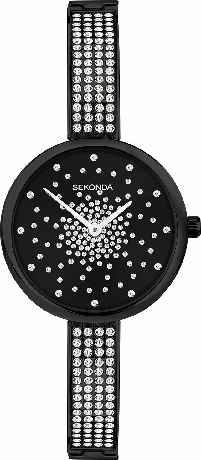 Zegarek Sekonda Zegarek damski Sekonda 40632 CYRKONIE czarny