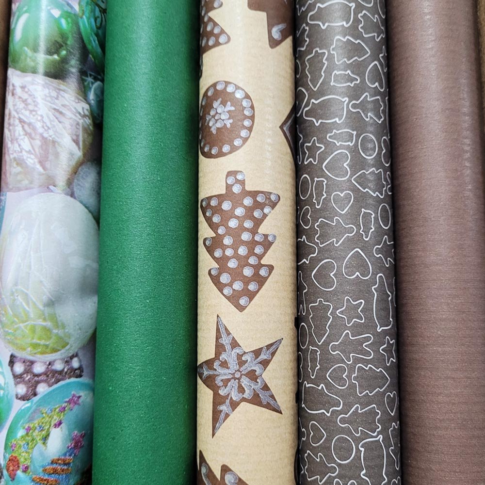 Fastima Papier zestaw do pakowania prezentów 57cmx2m 5szt ZST33