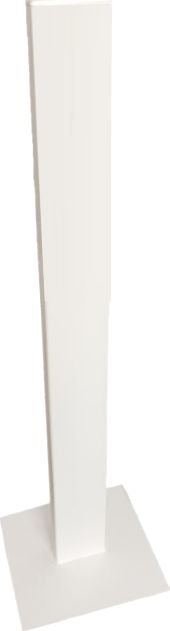 Dozownik do mydła Debiut Plus - Stojak do dozowników na dezynfekcję - Biały