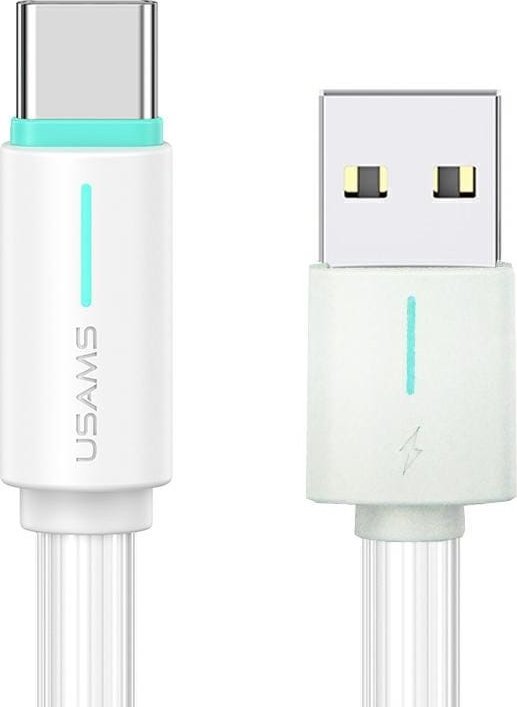 Kabel USB Usams USB-A - USB-C 1 m Biały