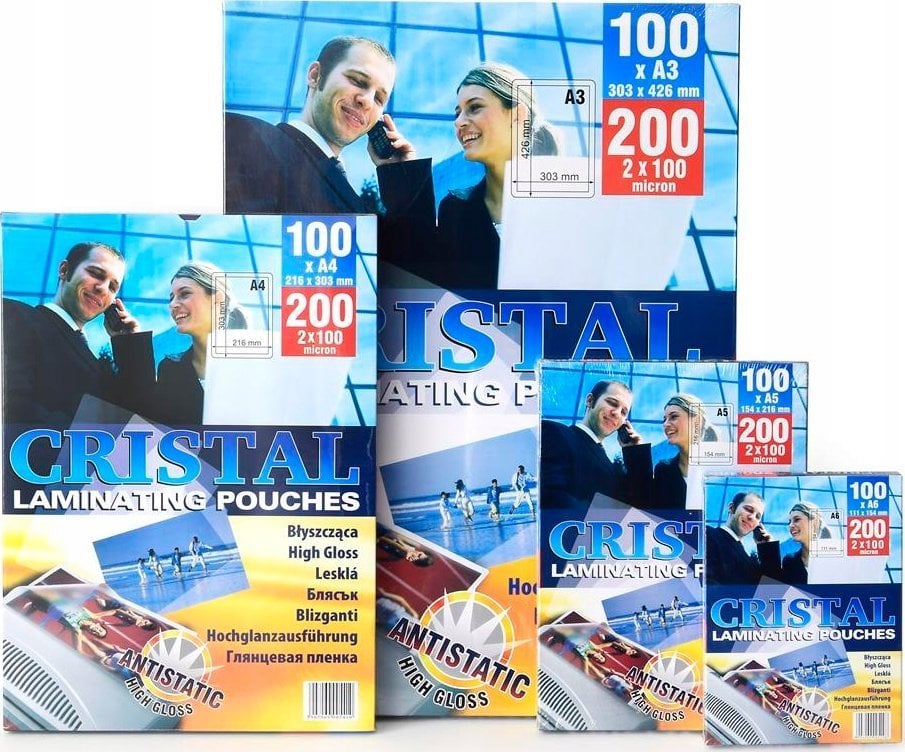 Argo Folia do laminowania 60x95mm ARGO 326012 błyszcząca 125mic 100 szt