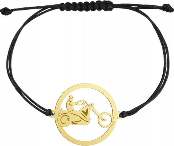 Radziszewska Jewellery Bransoletka Złota Motocyklista Motocykl 925 GRAWER DEDYKACJA GRATIS