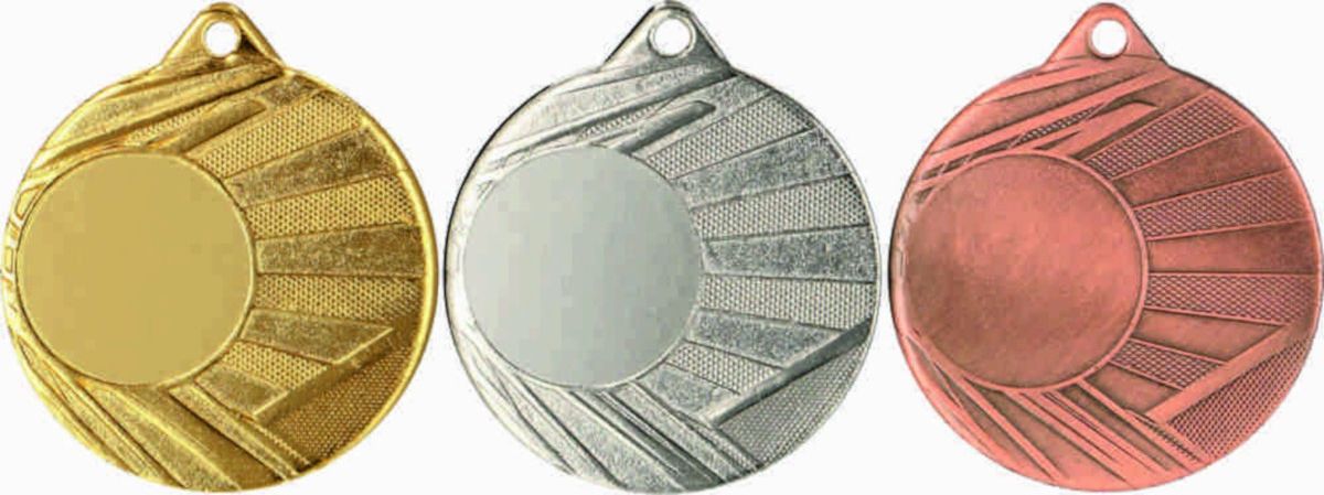 Victoria Sport MEDAL Z MIEJSCEM NA WKLEJKĘ SREBRNY ŚR 50mm