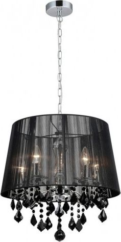 Lampa wisząca Italux klasyczna czarny (MDM-2572/5 BK)