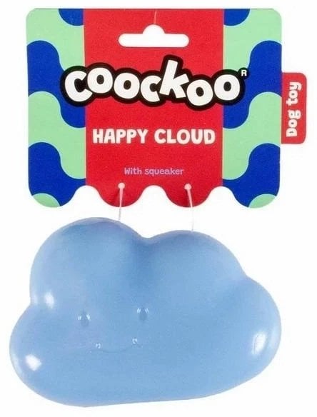 COOCKOO ZABAWKA DLA PSA TPR HAPPY CLOUD Z PISZCZAŁKĄ 13x10x6cm /3/72