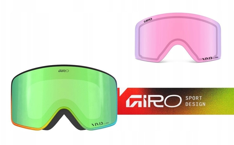 Giro Gogle zimowe GIRO METHOD MULTI FADED (Cylindrical) (Lustro kolorowe VIVID-Carl Zeiss EMERALD 19-42% S2 + Lustro kolorowe VIVID-Carl Zeiss INFRARE
